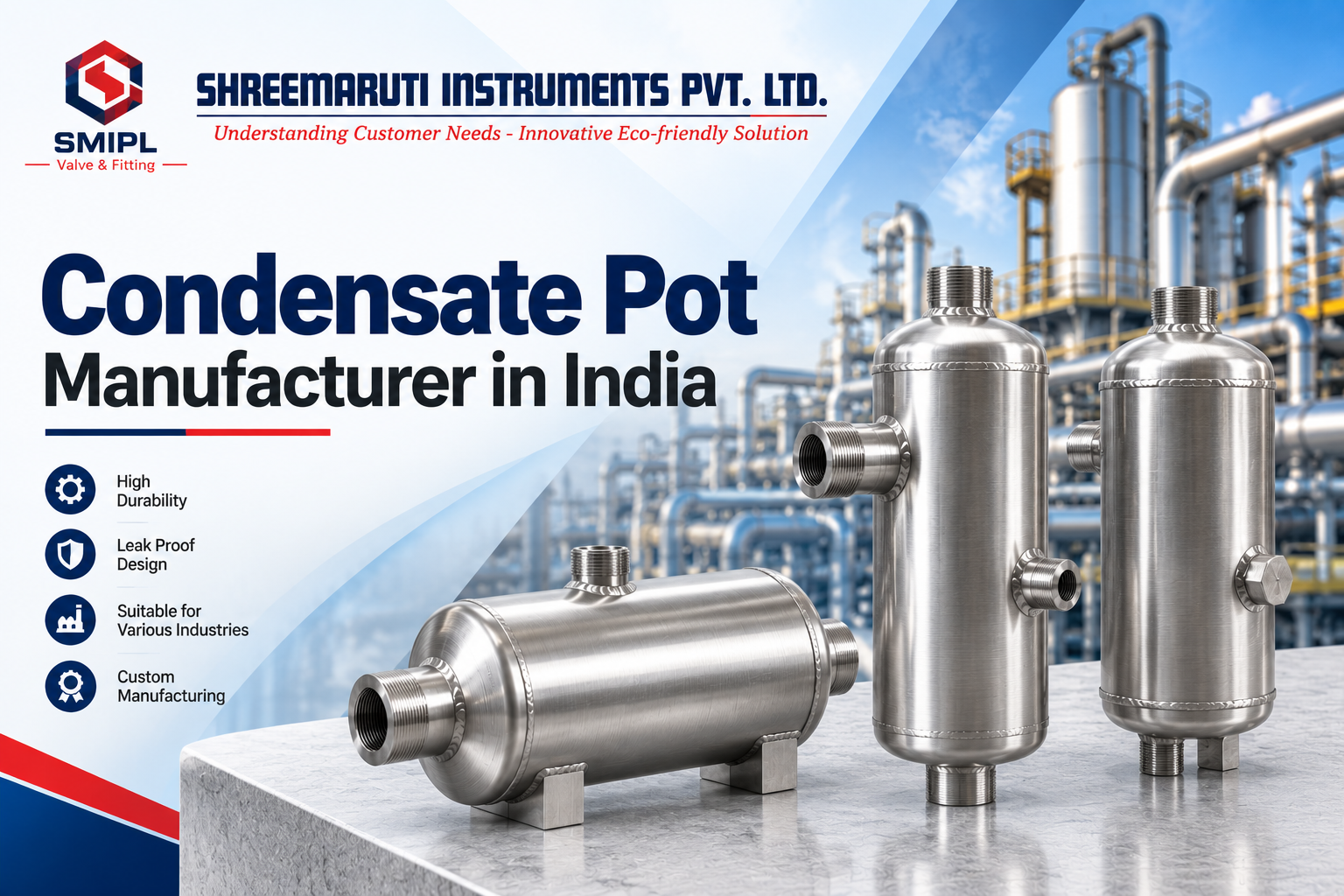 Condensate Pot Manufacturer in India