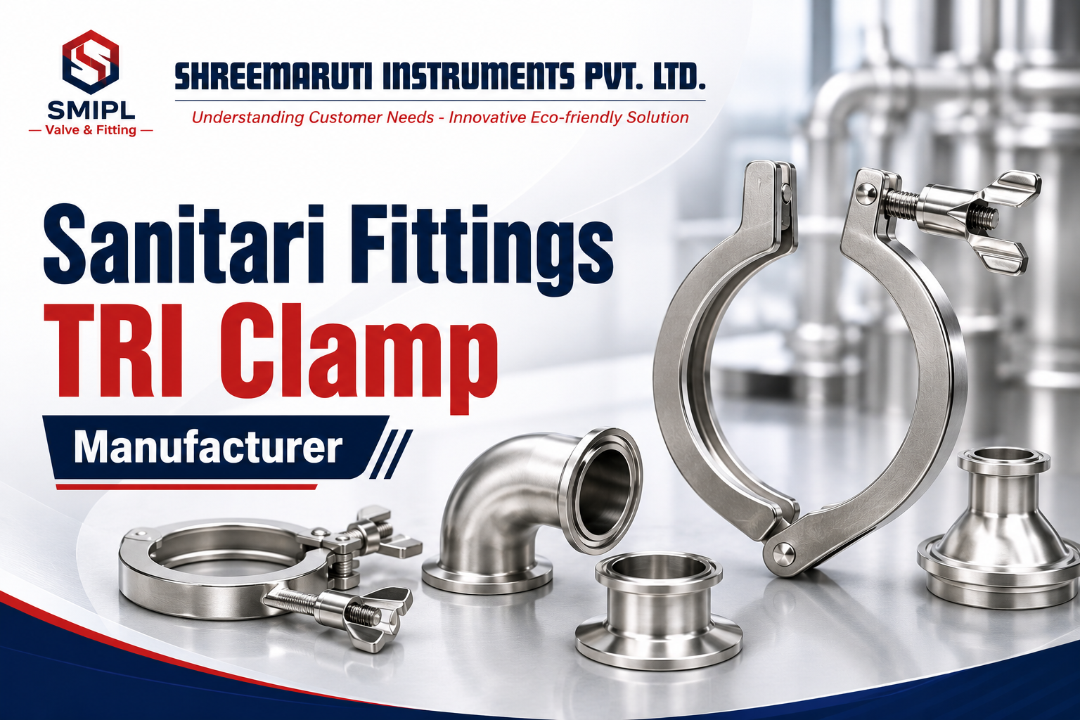 Sanitari Fittings TRI Clamp Manufacturer in India - SMIPL India
