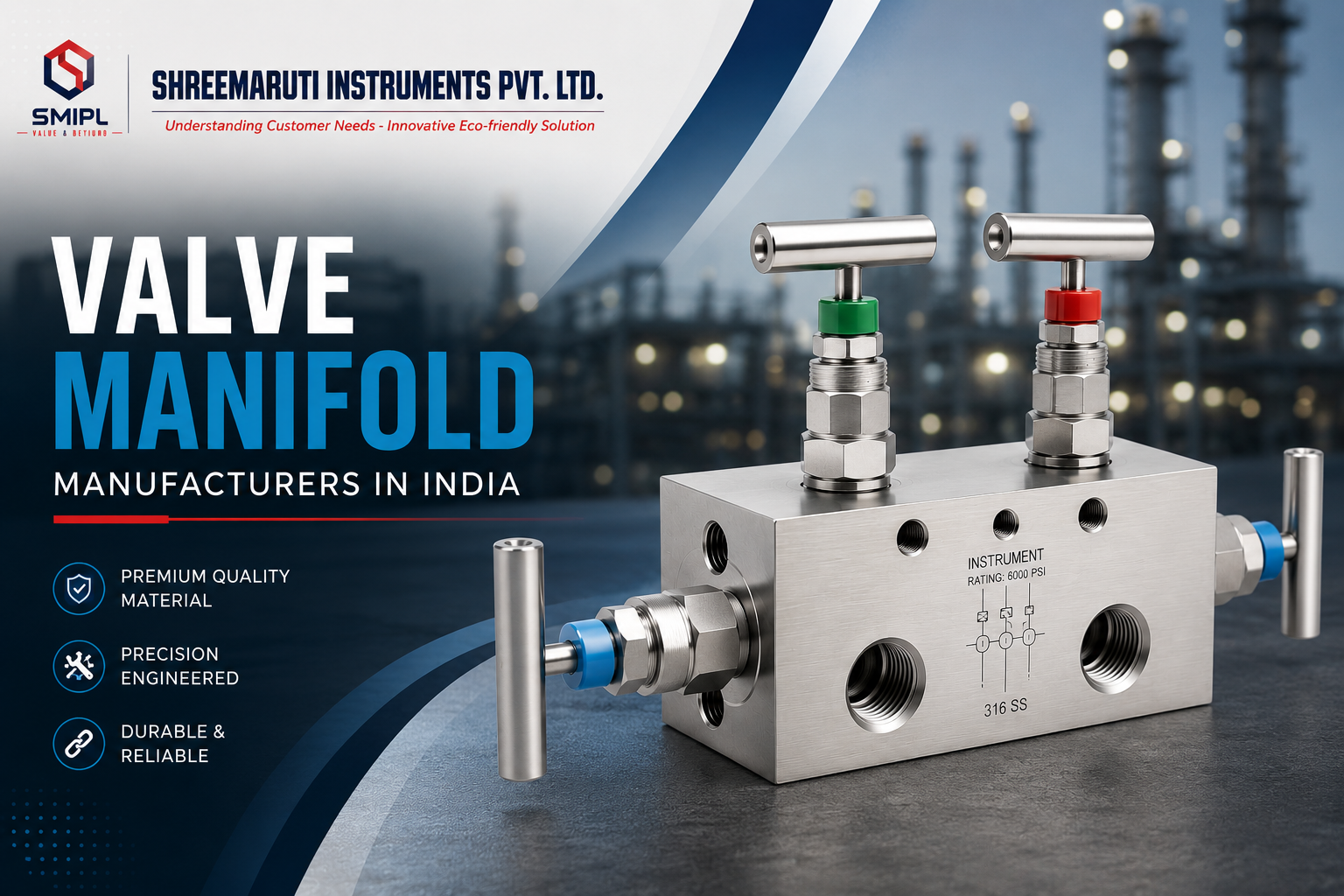Stainless Steel Valve Manifold Manufacturer in India - SMIPL India