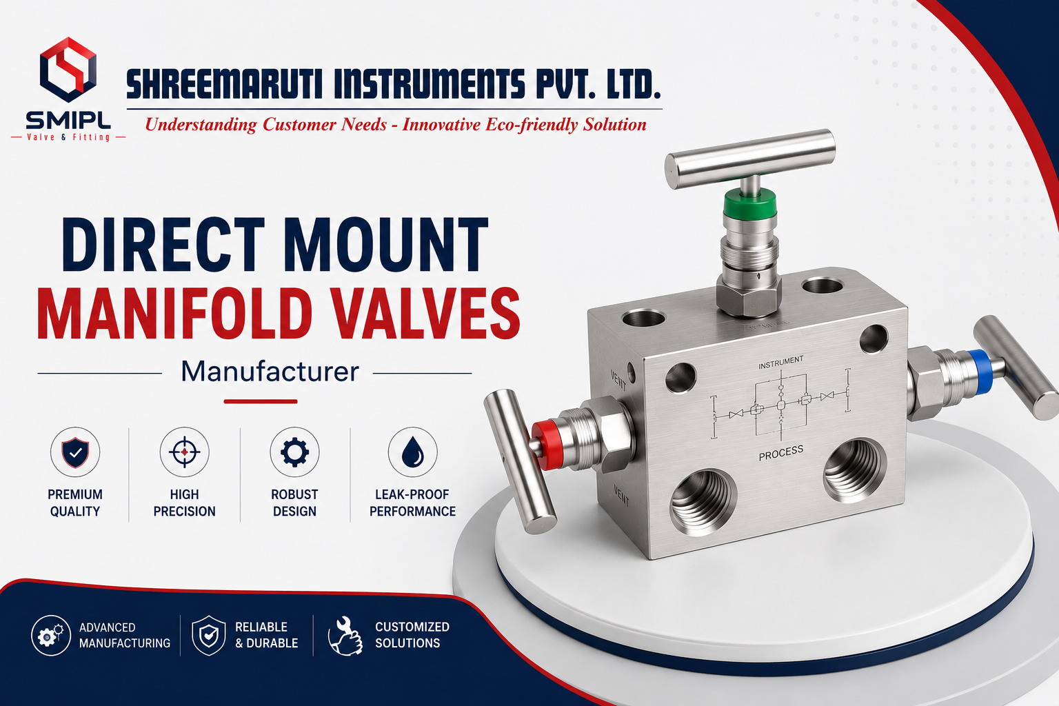 Direct Mount Manifold Valves Manufacturer in Gujarat | Industrial Instrumentation Valves India
