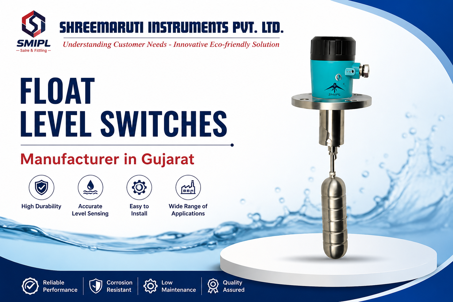 FLOAT LEVEL SWITCHES Manufacturer in Gujarat