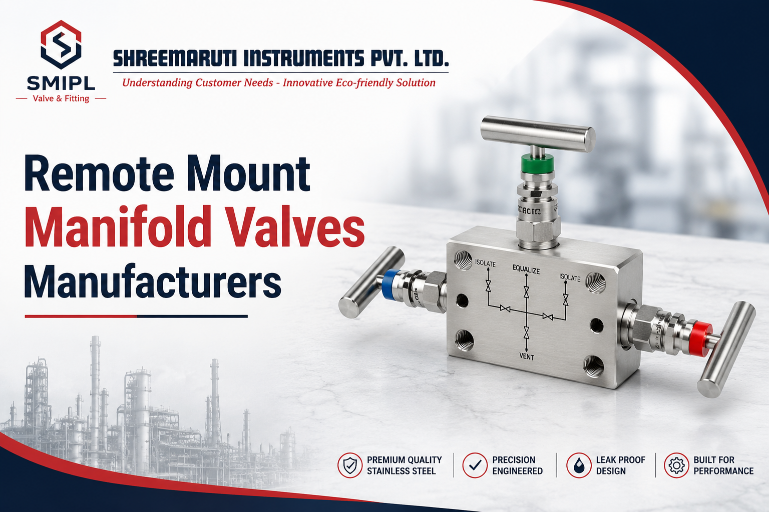 Remote Mount Manifold Valves Manufacturers in India
